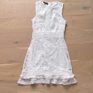 NWOT White Lace Dress (XS)